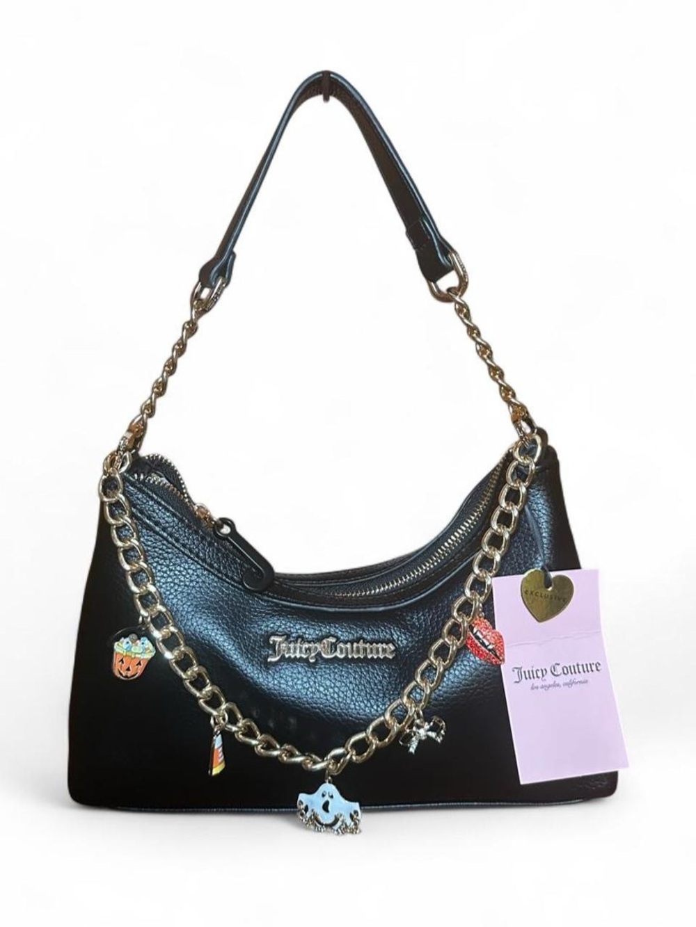 Juicy Couture “Halloween Boo Crew Shoulder” Bag, black